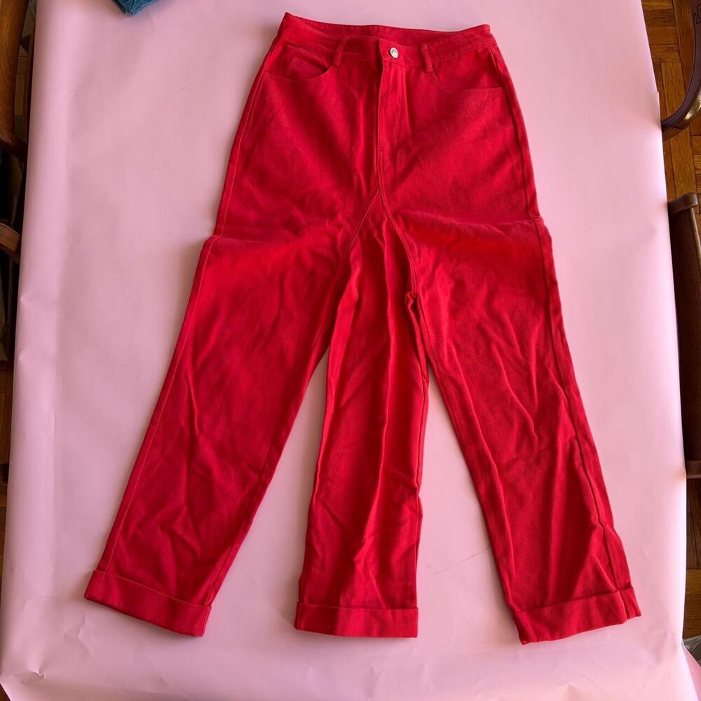 Fashion Brand Company Red Three Legged Pants!